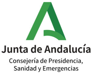 Logo Junta de Andalucía, Consejería de Presidencia, Sanidad y Emergencia